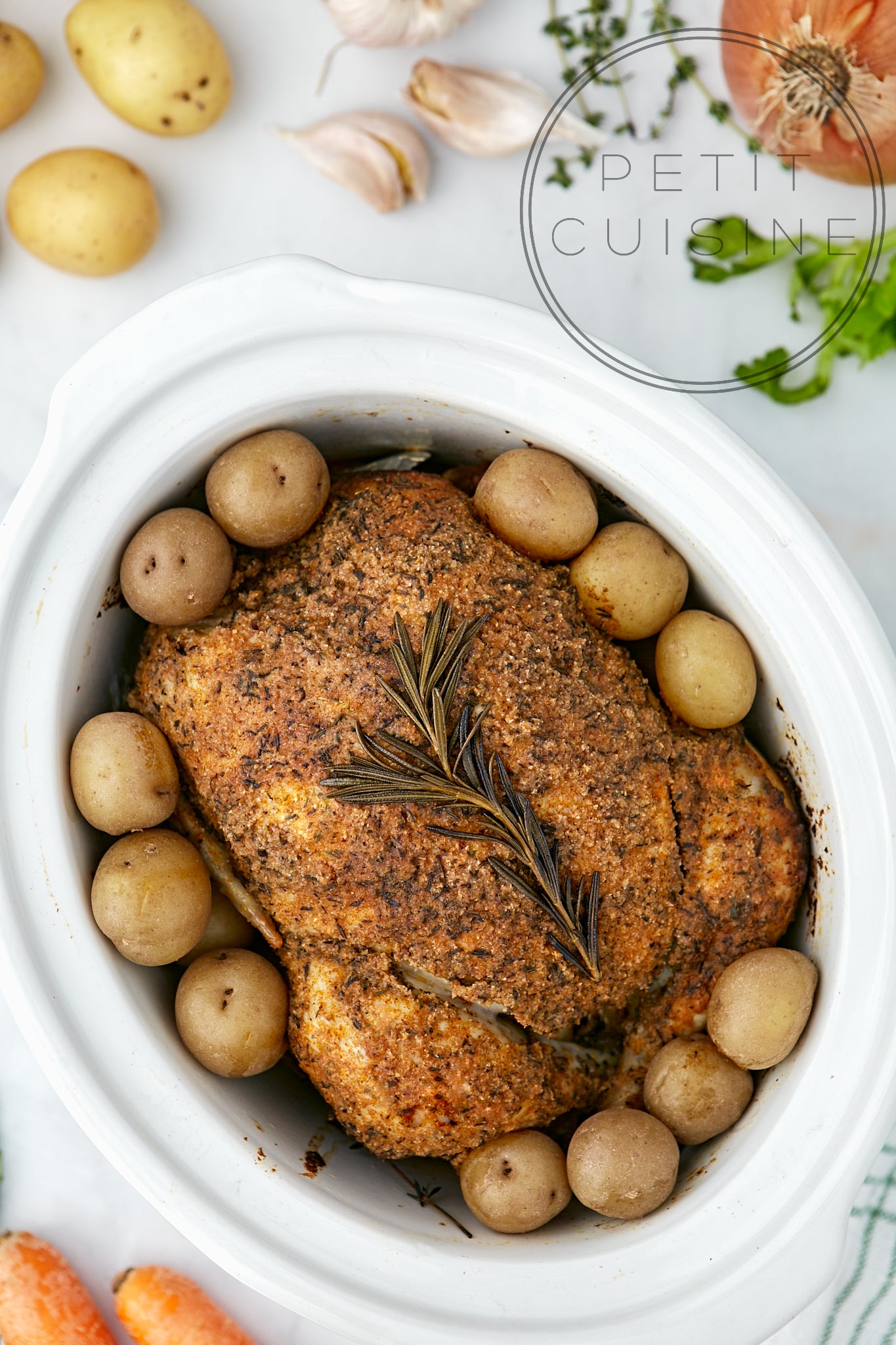 Slow-cooker Whole Chicken